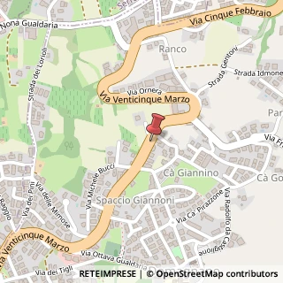 Mappa Via Venticinque Marzo, 60, 47890 Lezzeno, Como (Lombardia)