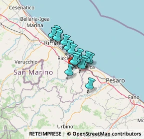 Mappa Via San Giovanni, 47843 Misano Adriatico RN, Italia (7.49063)