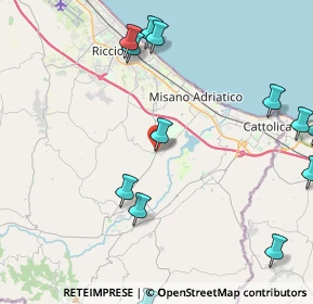 Mappa Via San Giovanni, 47843 Misano Adriatico RN, Italia (5.86571)