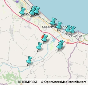 Mappa Via San Giovanni, 47843 Misano Adriatico RN, Italia (3.93067)