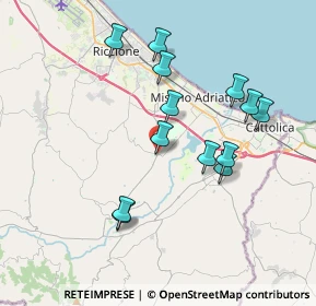 Mappa Via San Giovanni, 47843 Misano Adriatico RN, Italia (3.63077)