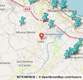 Mappa Via San Giovanni, 47843 Misano Adriatico RN, Italia (3.096)