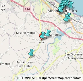 Mappa Via San Giovanni, 47843 Misano Adriatico RN, Italia (2.79643)