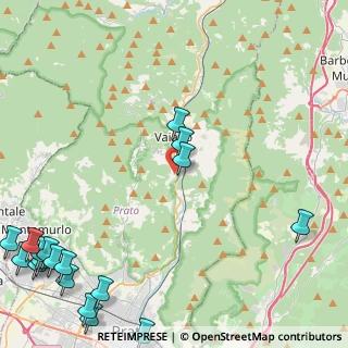 Mappa Via Val di Bisenzio, 59021 Vaiano PO, Italia (7.34111)