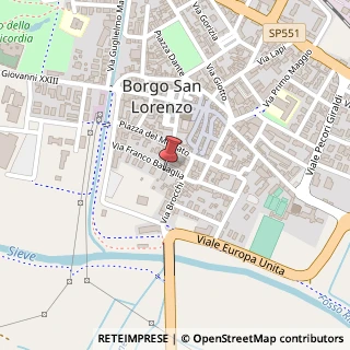 Mappa Via F. Basaglia, 3, 50032 Borgo San Lorenzo, Firenze (Toscana)