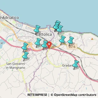 Mappa Strada Provinciale per Gradara, 61011 Gabicce Mare PU, Italia (1.71833)