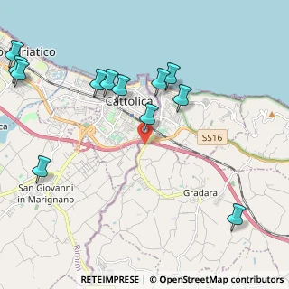 Mappa Strada Provinciale per Gradara, 61011 Gabicce Mare PU, Italia (2.5925)