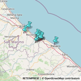 Mappa Strada Provinciale per Gradara, 61011 Gabicce Mare PU, Italia (5.96727)