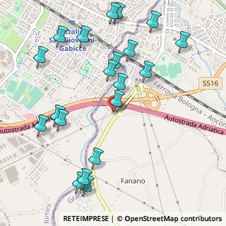 Mappa Strada Provinciale per Gradara, 61011 Gabicce Mare PU, Italia (0.635)