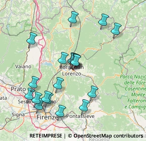 Mappa Via Aldo Moro, 50032 Borgo San Lorenzo FI, Italia (14.9595)