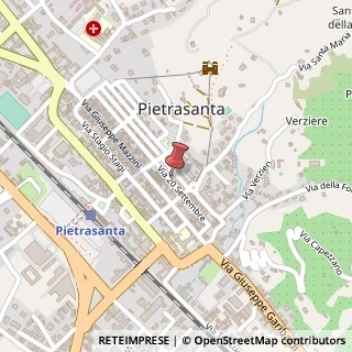 Mappa Via XX Settembre, 10, 55045 Pietrasanta, Lucca (Toscana)
