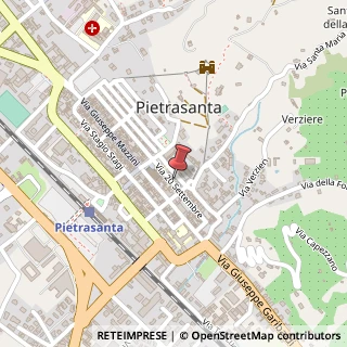 Mappa Via XX Settembre, 23, 55045 Pietrasanta, Lucca (Toscana)
