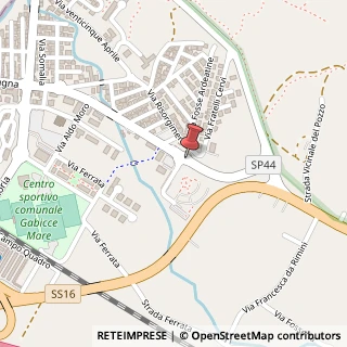 Mappa Via Romagna, 135, 61011 Gabicce Mare, Pesaro e Urbino (Marche)