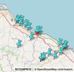 Mappa Via Sabin, 47841 Cattolica RN, Italia (9.0635)