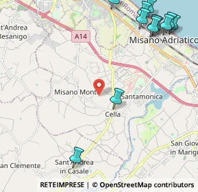 Mappa Via Cà Francioni, 47843 Misano Adriatico RN, Italia (3.15333)