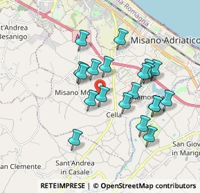 Mappa Via Cà Francioni, 47843 Misano Adriatico RN, Italia (1.6505)