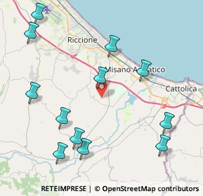 Mappa Via Cà Francioni, 47843 Misano Adriatico RN, Italia (5.02417)