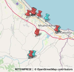 Mappa Via Cà Francioni, 47843 Misano Adriatico RN, Italia (4.09308)