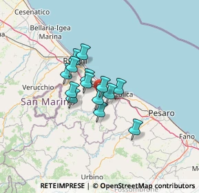 Mappa Via Cà Francioni, 47843 Misano Adriatico RN, Italia (8.41857)