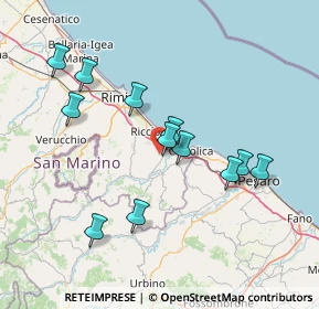 Mappa Via Cà Francioni, 47843 Misano Adriatico RN, Italia (14.4425)