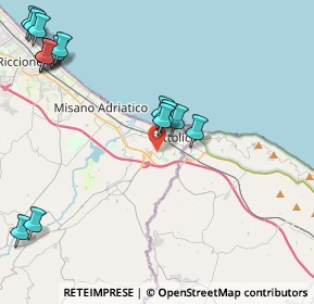 Mappa Via del Biancospino, 47841 Cattolica RN, Italia (5.47933)