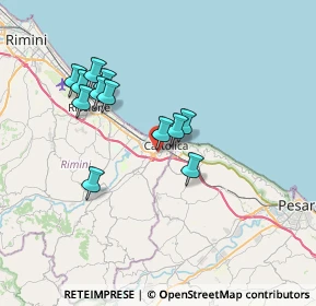 Mappa Via del Biancospino, 47841 Cattolica RN, Italia (6.44667)