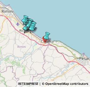 Mappa Via del Biancospino, 47841 Cattolica RN, Italia (7.5075)