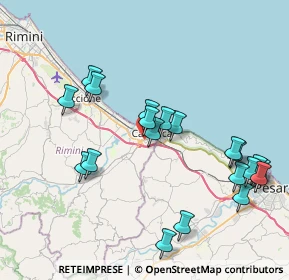 Mappa Via del Biancospino, 47841 Cattolica RN, Italia (8.4645)