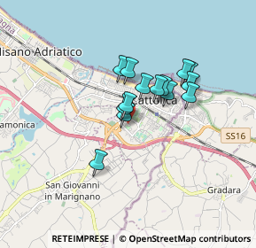 Mappa Via del Biancospino, 47841 Cattolica RN, Italia (1.22571)