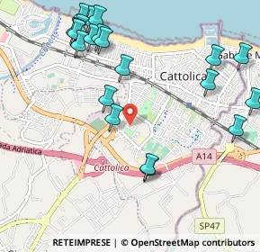 Mappa Via del Biancospino, 47841 Cattolica RN, Italia (1.2735)