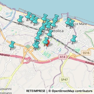 Mappa Via Amendola, 47841 Cattolica RN, Italia (0.981)