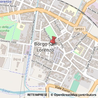 Mappa Via Oreste Bandini, 6, 50032 Borgo San Lorenzo, Firenze (Toscana)
