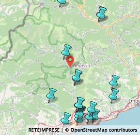 Mappa Via Glori, 18010 Montalto Ligure IM, Italia (10.9255)