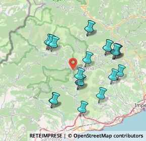 Mappa Via Glori, 18010 Montalto Ligure IM, Italia (7.56)