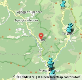 Mappa Via Glori, 18010 Montalto Ligure IM, Italia (3.341)