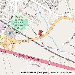 Mappa Strada ferrata 4, 61011 Gabicce Mare, Pesaro e Urbino (Marche)