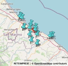 Mappa A14, 47842 San Giovanni in Marignano RN, Italia (10.70313)