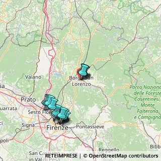 Mappa Via Sacco e Vanzetti, 50032 Borgo San Lorenzo FI, Italia (16.815)