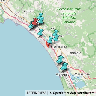 Mappa Via Carlo Carra, 55042 Forte dei Marmi LU, Italia (7.79294)