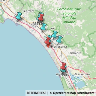 Mappa Via Carlo Carra, 55042 Forte dei Marmi LU, Italia (8.29357)