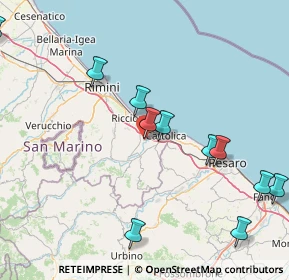 Mappa Via Pietro Mascagni, 47843 Santa Monica-Cella RN, Italia (21.23917)