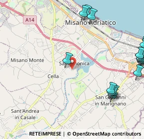 Mappa Via Pietro Mascagni, 47843 Santa Monica-Cella RN, Italia (3.315)