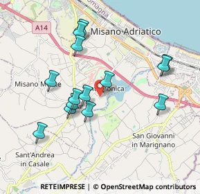 Mappa Via Pietro Mascagni, 47843 Santa Monica-Cella RN, Italia (1.83857)