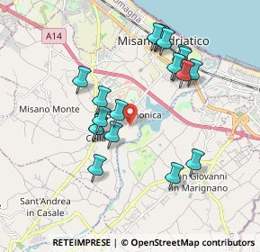 Mappa Via Pietro Mascagni, 47843 Santa Monica-Cella RN, Italia (1.811)