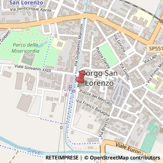Mappa Via degli Argini, 18/20, 50032 Borgo San Lorenzo, Firenze (Toscana)