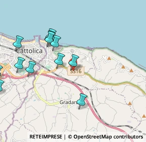 Mappa Via Romagna, 61011 Case Badioli PU, Italia (2.32833)