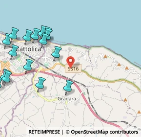 Mappa Via Romagna, 61011 Case Badioli PU, Italia (2.77)