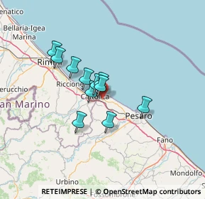 Mappa Via Romagna, 61011 Case Badioli PU, Italia (9.55091)