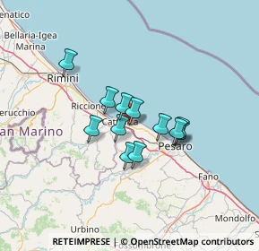 Mappa Via Romagna, 61011 Case Badioli PU, Italia (9.42167)