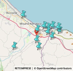 Mappa Autostrada Adriatica, 47842 San Giovanni in Marignano RN, Italia (3.25167)